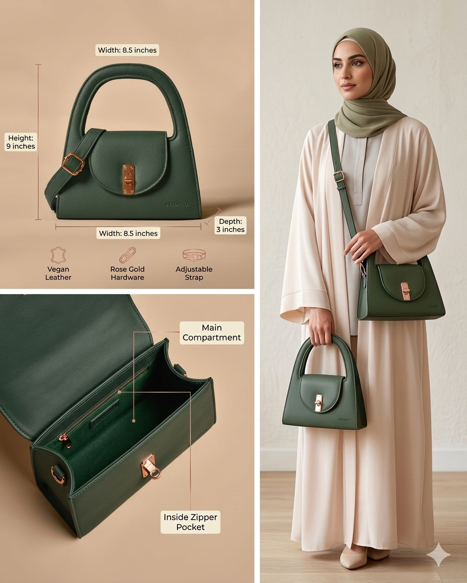 Pagani Crossbody Bag (Olive Green)