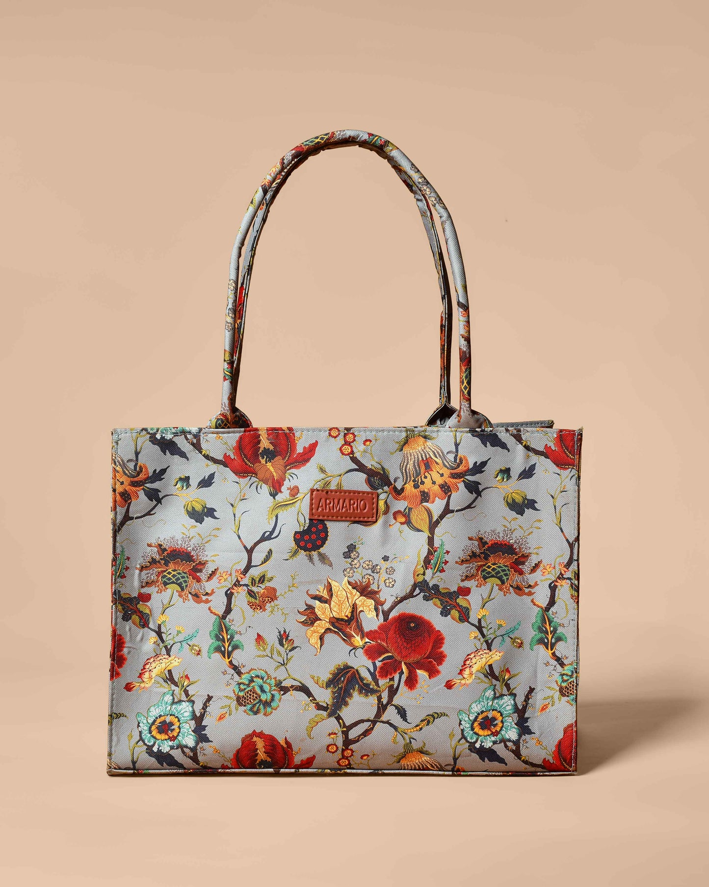 Floral Print Tote Bag