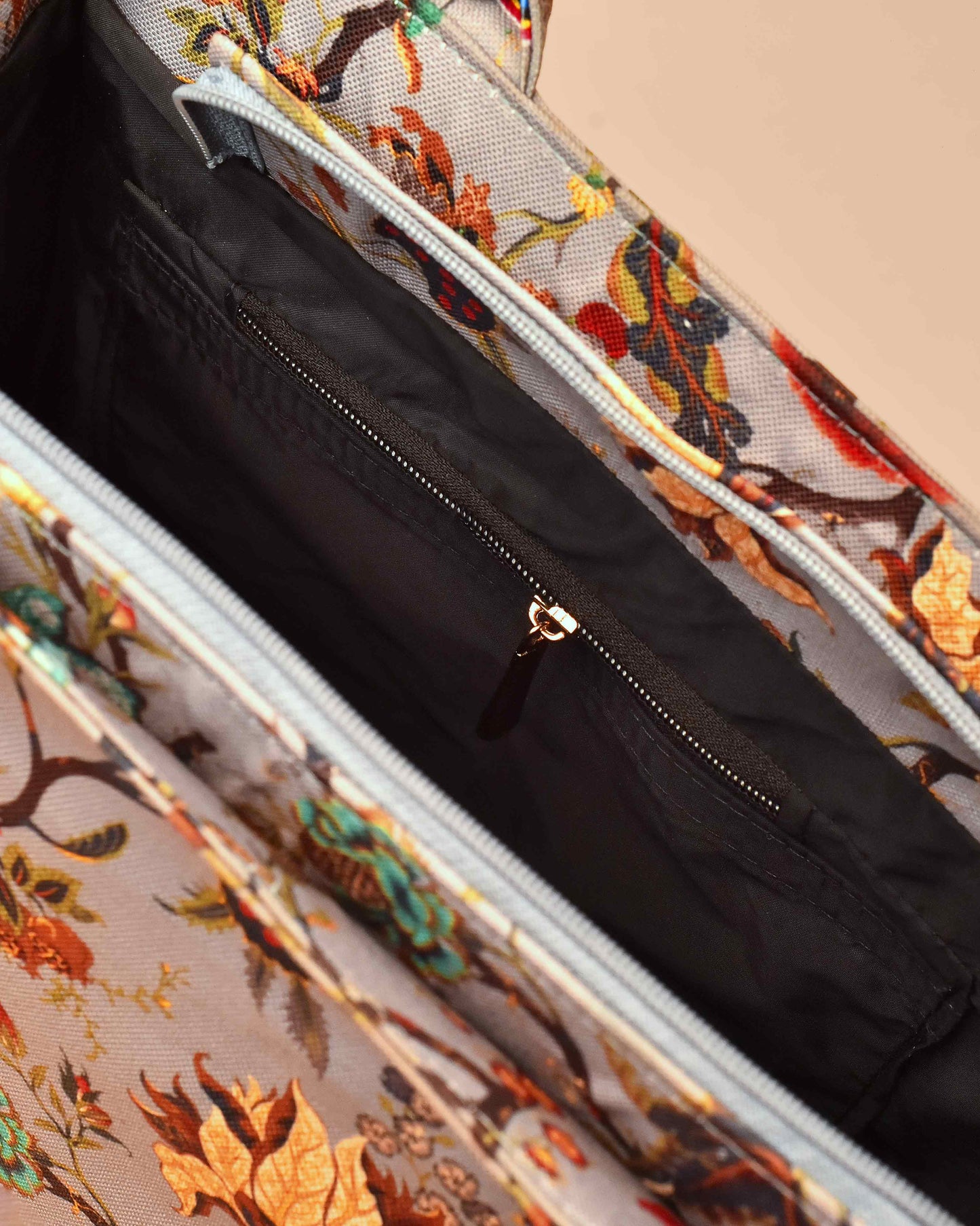 Floral Print Tote Bag