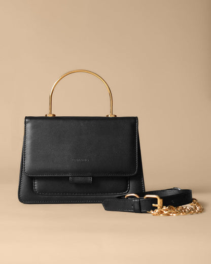 Bella Black Crossbody Bag