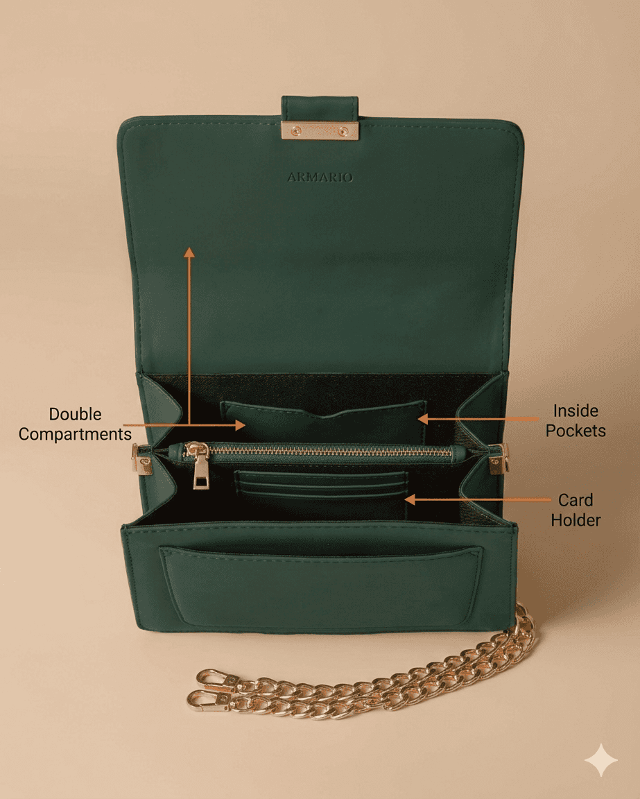 BELLA-OLIVE GREEN Crossbody Bag