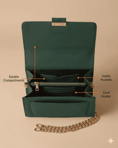 BELLA-OLIVE GREEN Crossbody Bag