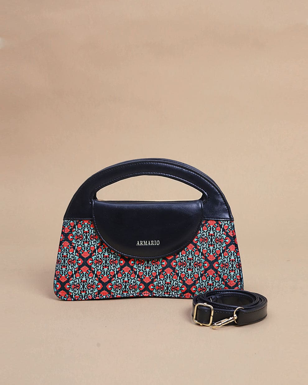 Kolkata Fabric Printing Crossbody Bag