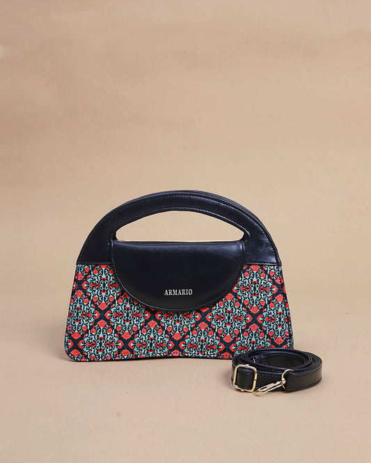 Kolkata Fabric Printing Crossbody Bag