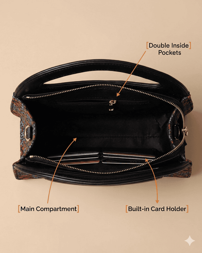 Kolkata Fabric Printing Crossbody Bag