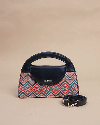 Weaves Fabric Printing Crossbody Bag by Armario Pakistan