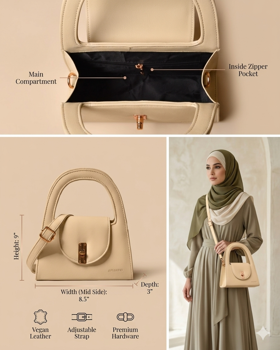 Pagani Crossbody Bag (Cream)