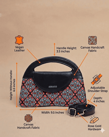 Kolkata Fabric Printing Crossbody Bag