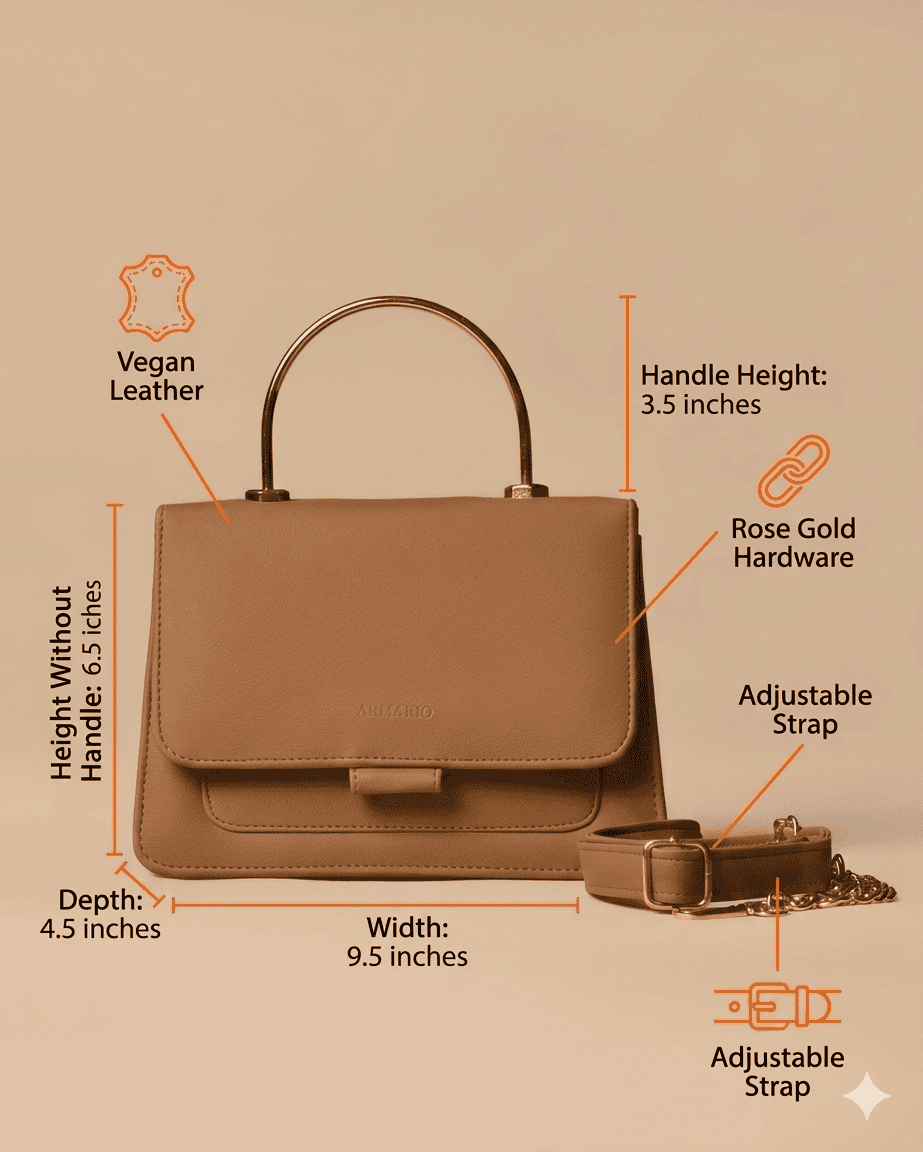 Bella (Mustard Brown) Crossbody Bag