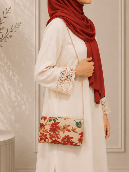 Armario Printed Clutch Maple Leaf by Armario Pakistan