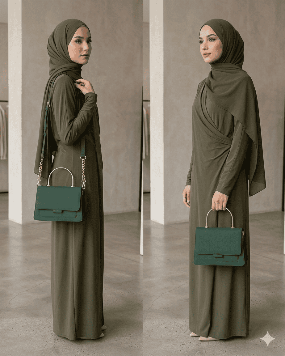 BELLA-OLIVE GREEN Crossbody Bag