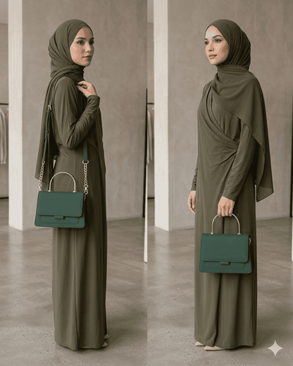 BELLA-OLIVE GREEN Crossbody Bag