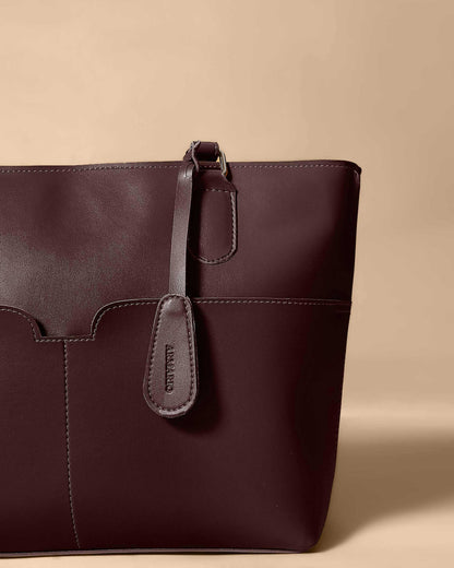 Da Vinci Tote Bag (Burgundy)