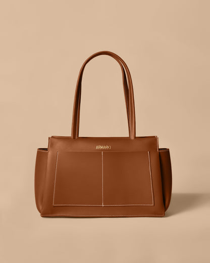 ARM Shoulder tote Bag (Brown)