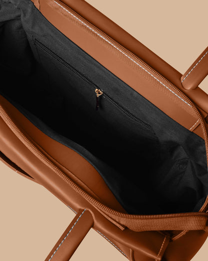 ARM Shoulder tote Bag (Brown)