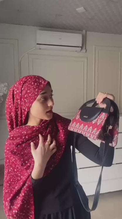Agra Fabric Printing Crossbody Bag