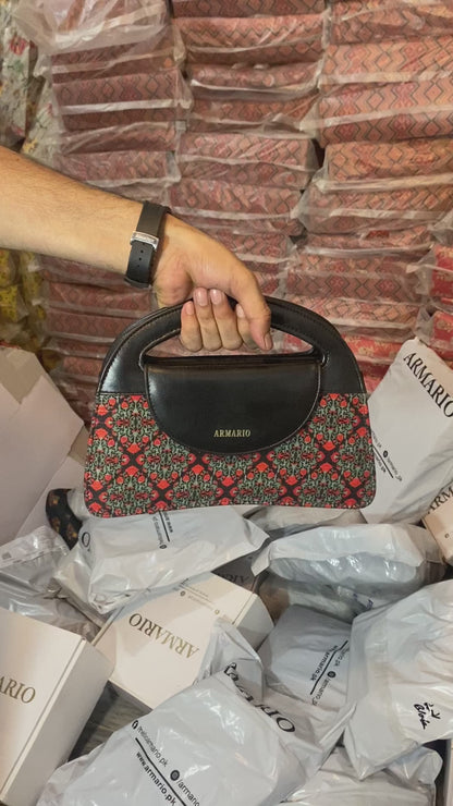 Kolkata Fabric Printing Crossbody Bag