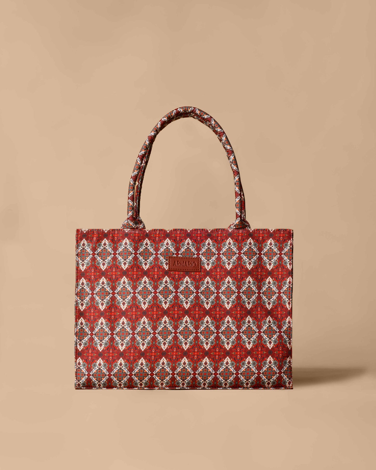 Agra Durrie Print Print Tote Bag