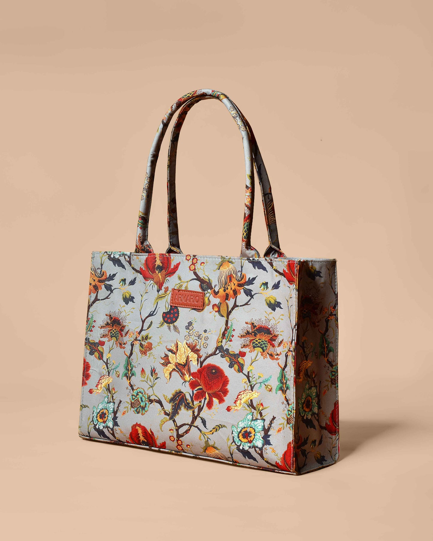Floral Print Tote Bag