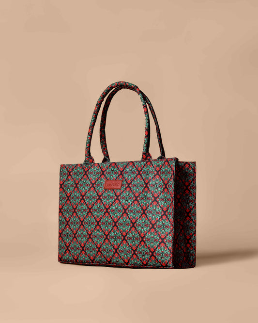 Kolkata Fabric Print Tote Bag