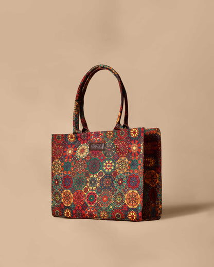 Cultural Print Tote Bag