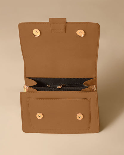 Bella (Mustard Brown) Crossbody Bag