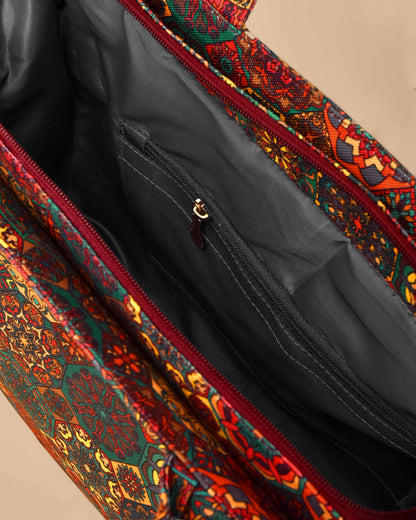 Cultural Print Tote Bag