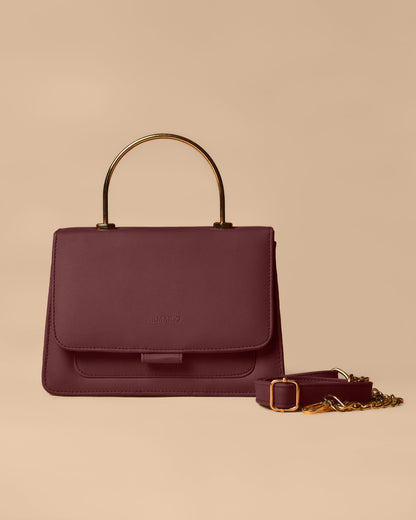Bella (Maroon) Crossbody Bag