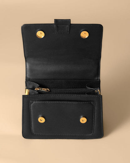 BELLA- BLACK Crossbody Bag